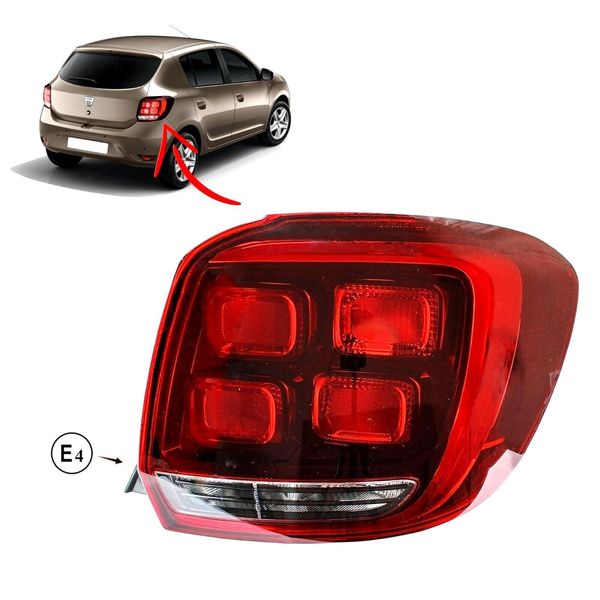 Fanale Posteriore Per Dacia Sandero Ll Fanale Posteriore Destro 2017- E-Check-image