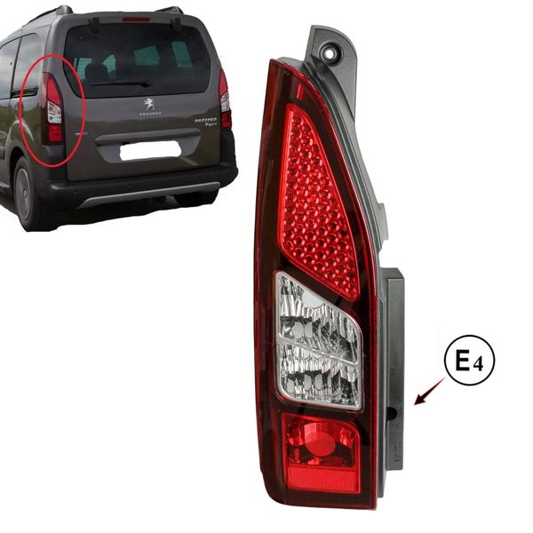 Luce Posteriore Sinistra Per Citroen Berlingo + Peugeot Partner B9 Luce Posteriore 2012--image