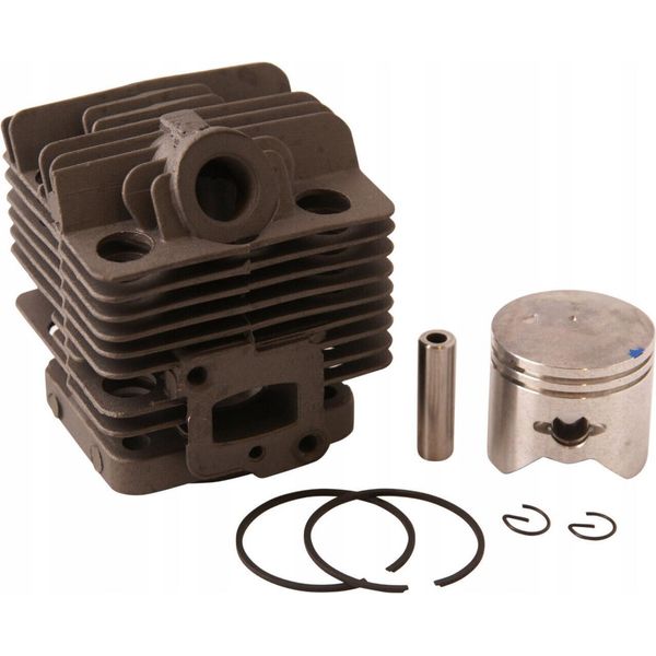 Cilindro E Pistone Da 34 Mm Per Decespugliatore Matrix Gardol GüDe Hyundai Scheppach Da 26 Cc-image
