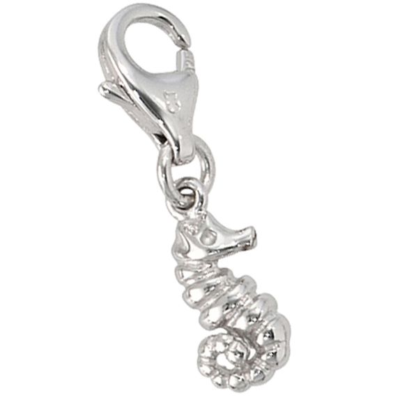 Charm-EinhäNger Jobo "Charm Seepferdchen", Silber 925, Charms, Damen, Silber 925 (Sterlingsilber), 925 Silber Rhodiniert-image