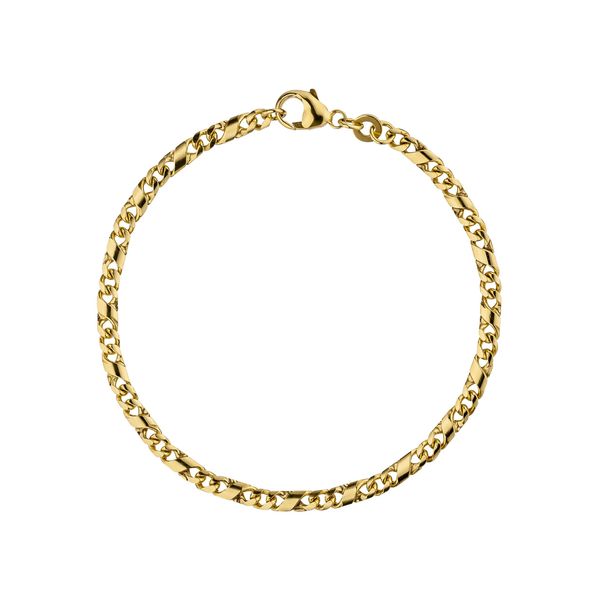 Goldarmband Jobo "Dollararmband 3,2 Mm", Gelbgold 333, ArmbäNder, Damen, 18,5Cm, Gelbgold 333, Goldarmband, 333 Gold 18,5 Cm-image