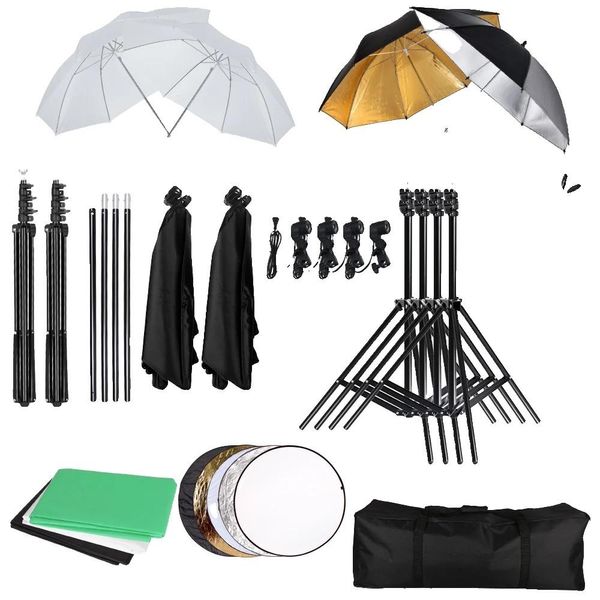 Set Di Illuminazione Fotografica, Illuminazione Softbox, Cornice Di Sfondo, Kit Per Studio Fotografico, Ue-image