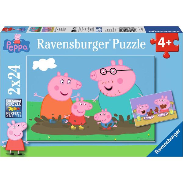Ravensburger Peppa Pig Family Life Puzzles 2X24 Pieces For Children Aged 4 And Up-image