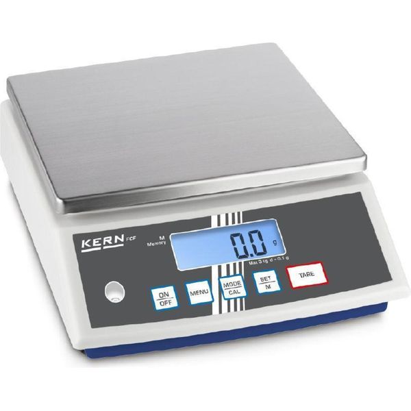 Bilancia Da Banco Kern Capacità Di Pesatura (Max.) 30 Kg Leggibilità 1 G Funzionamento A Batteria, Tramite Alimentatore A Spina Multicolore (Fcf 30K-3-image