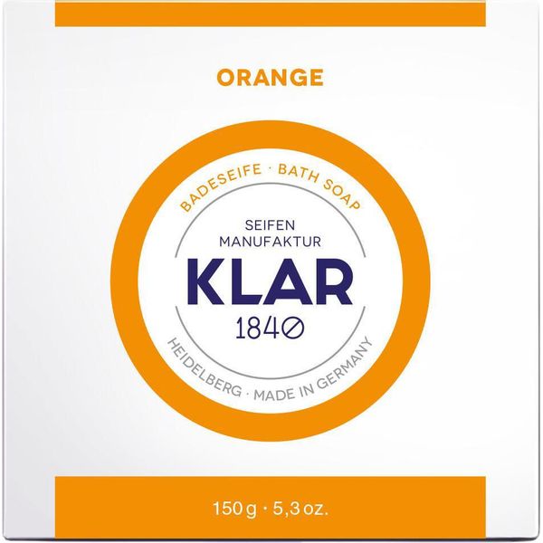 Klar Soaps Sapone Da Bagno All'arancia 150 G, Cosmos, Senza Olio Di Palma-image