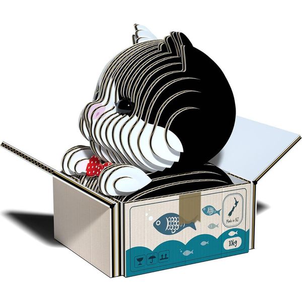 Il Gatto Tuxedo Eugy. Eco Puzzle 3D-image