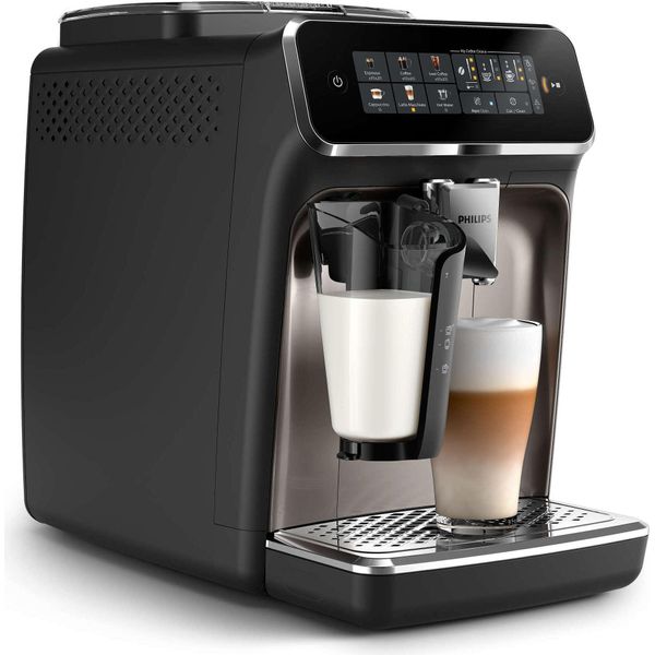 Macchina Da Caffè Philips Completamente Automatica Serie 3300, 5 Impostazioni Di Caffè, Sistema Lattego, Display Touch, Nero (EP3347/90)-image