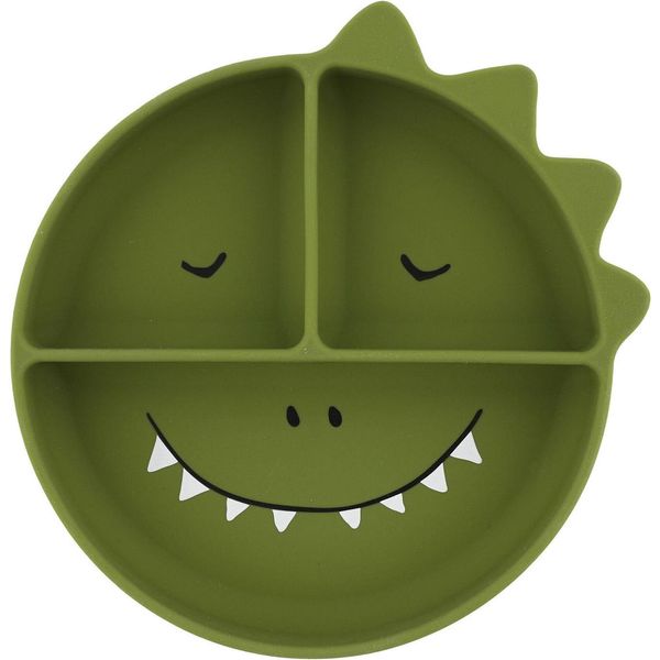 Trixie Piatto In Silicone Con Scomparti E Ventosa Mr. Dino-image