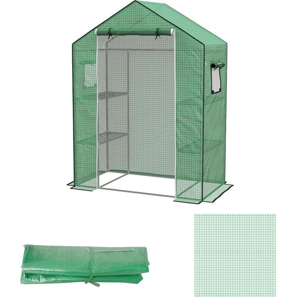 Pellicola Di Ricambio In Pe Con Protezione Uv Per Serra, Porta A Rullo E Finestra Laterale, Ideale Per La Casa Del Pomodoro-image
