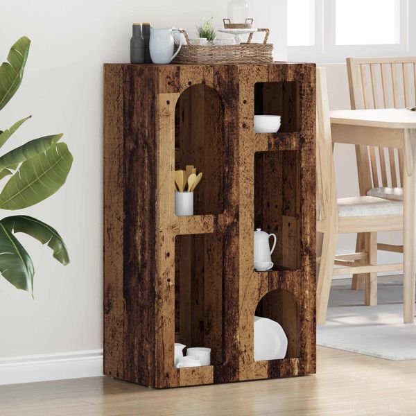 Maison Exclusive - Credenza In Legno Antico 59 X 35 X 100,5 Cm Materiale Ligneo-image