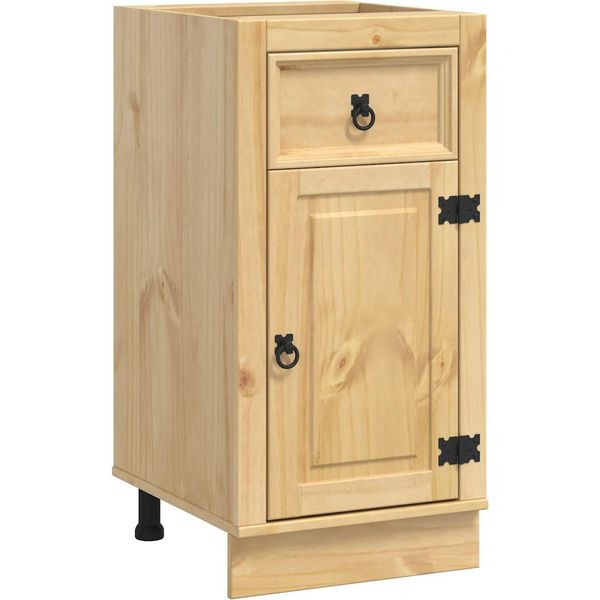 Vidaxl Armadio Ski Marrone Miele 40 X 46 X 81,5 Cm Legno Di Pino Massiccio-image