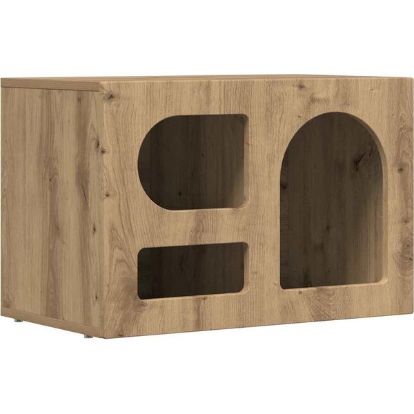 Syfax™ Mobile Tv Rovere Artigianale 60 X 35 X 40 Cm Legno Multistrato-image