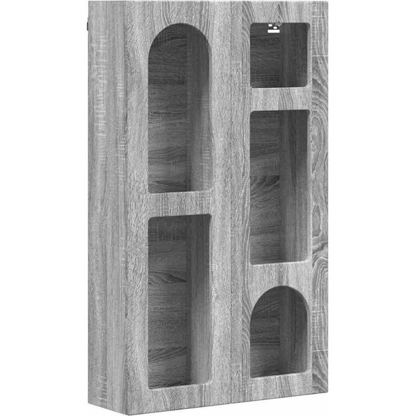 Vidaxl Armadio A Muro Grigio Sonoma 59 X 20 X 100 Cm Materiale A Base Di Legno-image