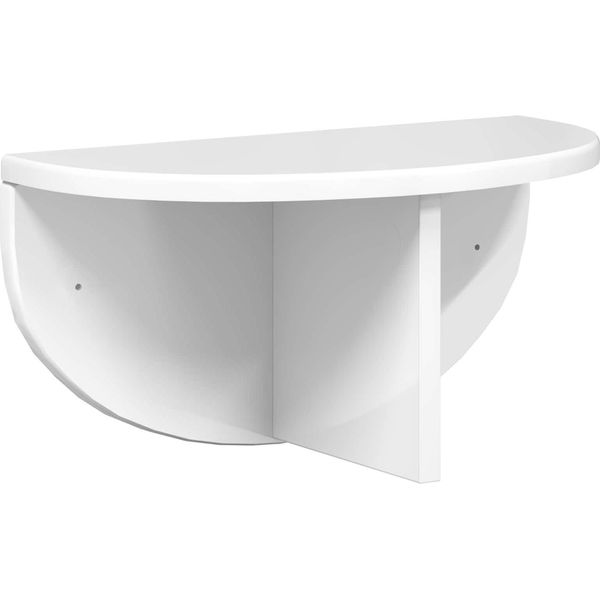 Vidaxl Scaffale A Muro Bianco Lucido 38 X 19 X 19 Cm Materiale A Base Di Legno-image
