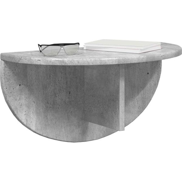 Vidaxl Scaffale A Muro A Parete Calcestruzzo Grigio 38 X 19 X 19 Cm Materiale A Base Di Legno-image