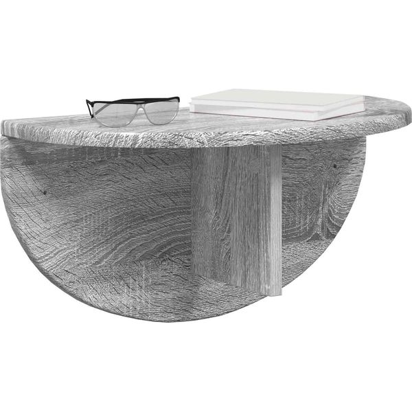 Vidaxl Scaffale A Muro Grigio Sonoma 38 X 19 X 19 Cm Materiale A Base Di Legno-image