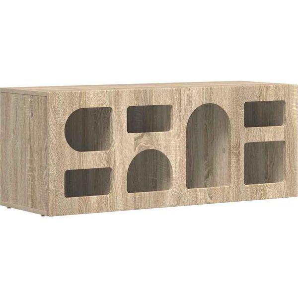 Syfax™ Mobile Tv Rovere Sonoma 100 X 35 X 40 Cm Legno Multistrato-image