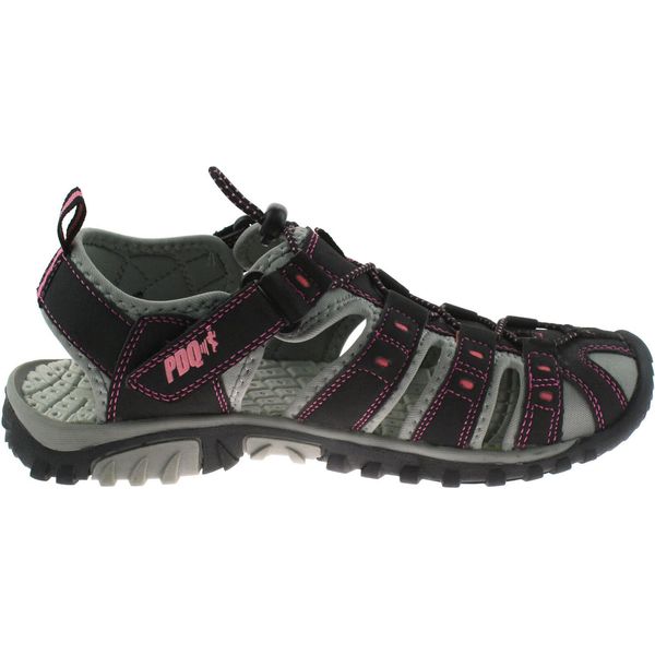 Sandali Sportivi Pdq Da Donna Con Chiusura Ad Alamari E Velcro DF410 (42 Eu) (Nero/Rosa)-image