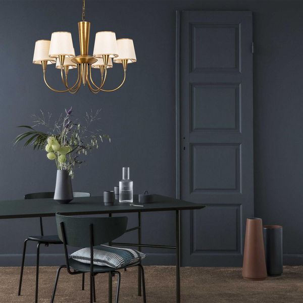 Opviq, Pardo - 3011, Lampadario, Antico, Metallo, 75 X 75 X 85 Cm-image