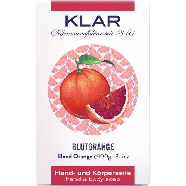 Saponi Klar Sapone All'arancia Rossa 100G, Cosmos (Senza Olio Di Palma)-image