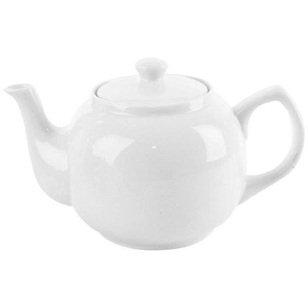 Teiera O Caffettiera In Porcellana Bianca, 1,7 L, Lavabile In Lavastoviglie-image