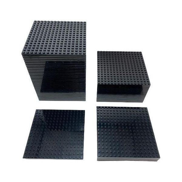 Lego® 16X16 Piastre Nere Costruibili Su Entrambi I Lati - 91405 Nuovo! Quantità 25X-image