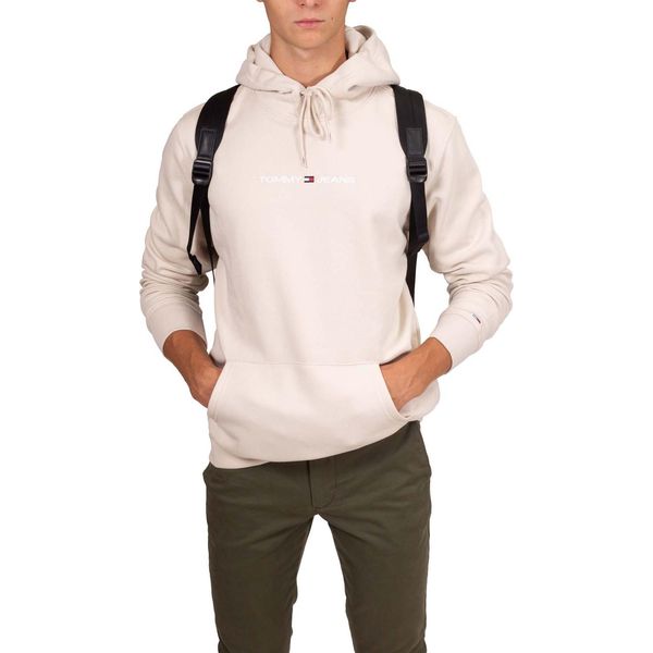 Tommy Jeans - Felpa Invernale Uomo Con Logo Lineare Ricamato - Taglia M-image