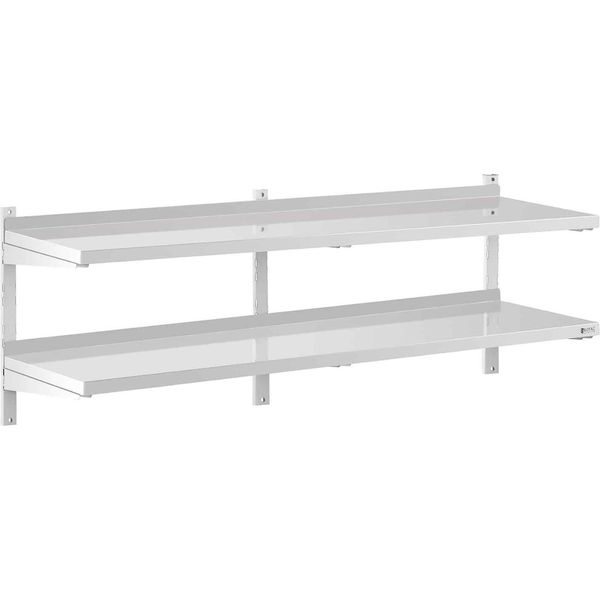 Scaffale A Muro Royal Catering - 2 Ripiani - 40 X 180 Cm-image
