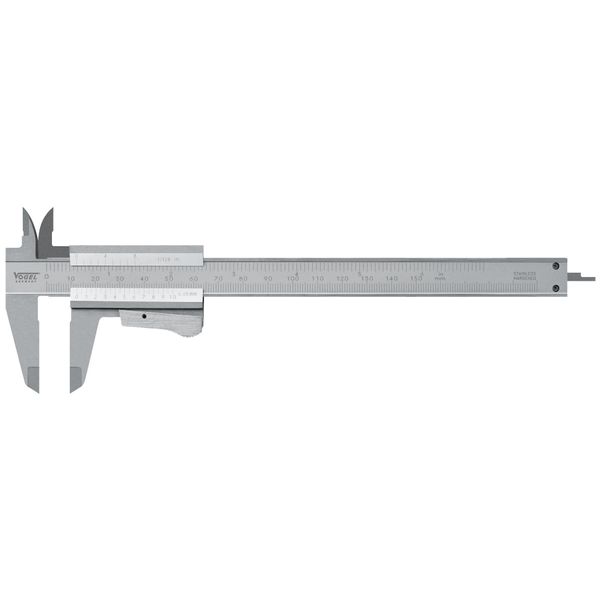 Calibro Tascabile Vogel Germany 150 Mm Lunghezza Lama 40 Mm Punte Di Misura-image