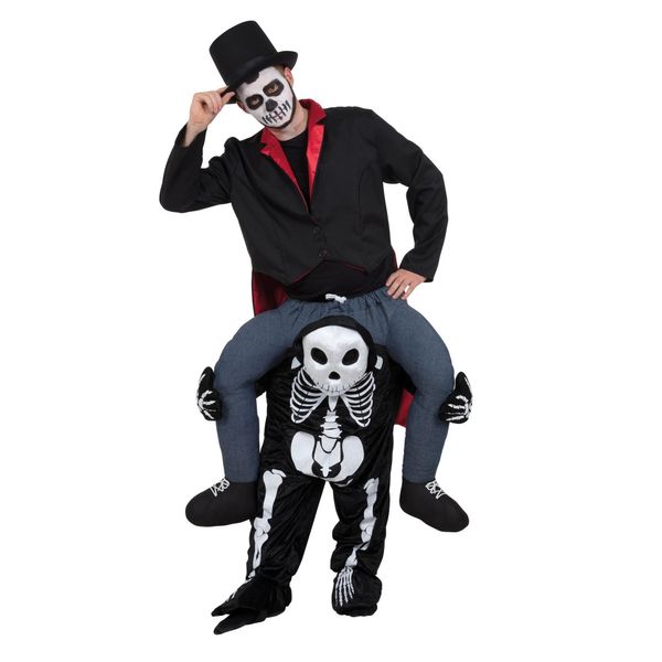 Bristol Novelty - Costume Da Cavalluccio Per Uomo/Donna Unisex - Halloween BN421 (Taglia Unica) (Nero/Grigio/Bianco)-image