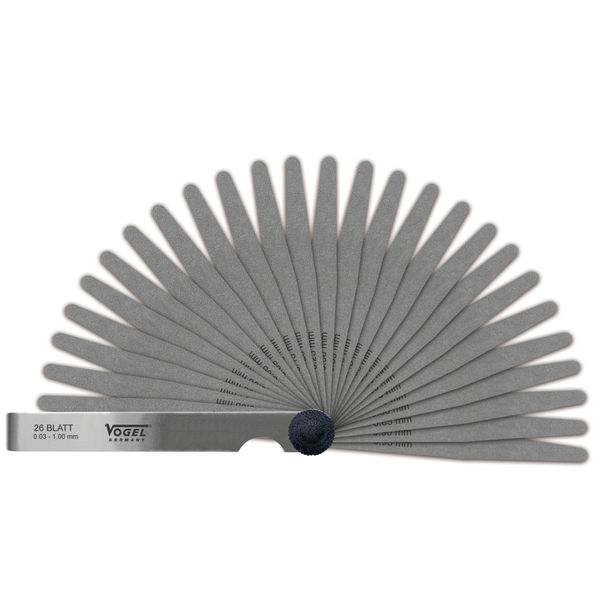 Set Di Spessimetri Vogel Germany (21 Fogli, Campo Di Misura: 0,05 üå 2,00 Mm)-image