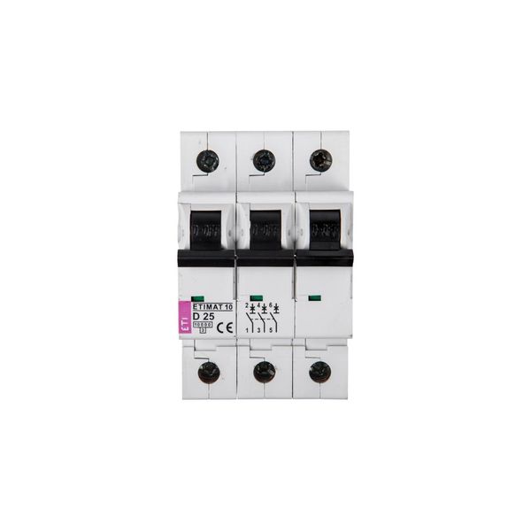 Interruttore 3P D 25A 10Ka Ac ETIMAT10 002155718-image