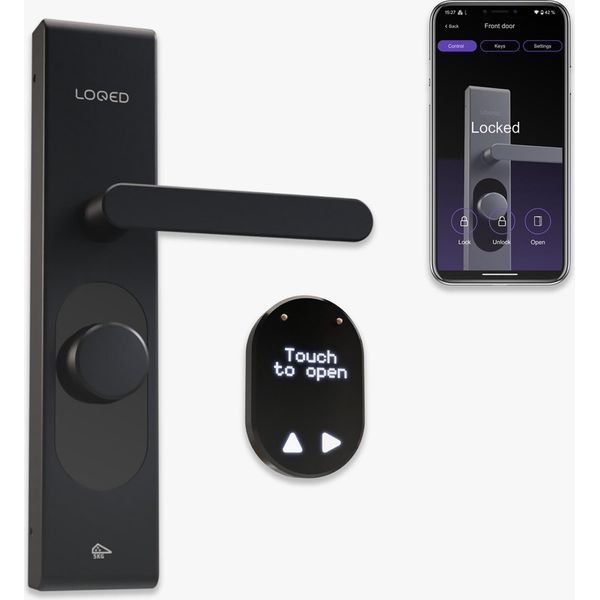Shelly Plug & Play "Loqed Touch Smart Lock Nero"" Smartes TüRschloss"-image