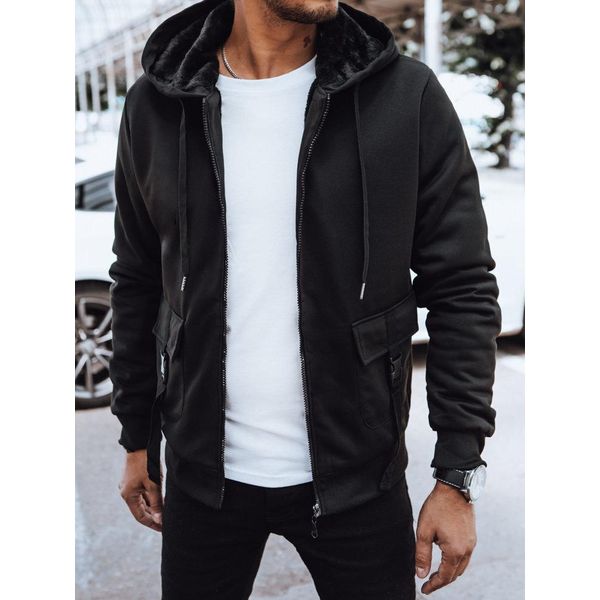 Dstreet Felpa Con Cappuccio Con Zip Da Uomo Bhadi Nero M-image