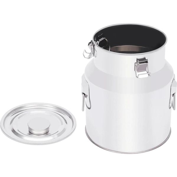 Caraffa Per Latte, Chiusura Ermetica, Facile Da Trasportare, Argento-image