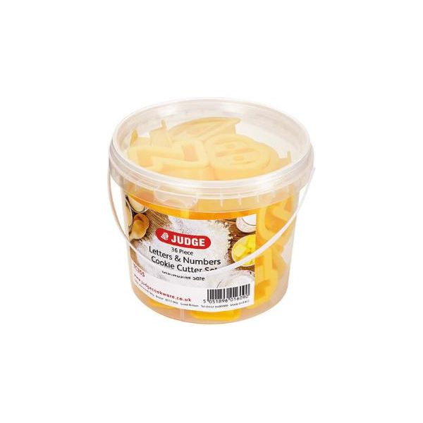 Set Di 36 Tagliabiscotti Judge Kitchen, Plastica/Polipropilene, 13,2X11 Cm, Giallo-image