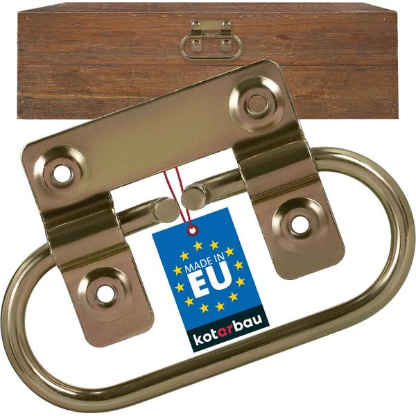 Kotarbau® Maniglia Pieghevole Maniglia Per Il Trasporto Maniglia Per Casse 13 Cm In Acciaio Zincato Raccordi Per Casse Maniglie Per Mobili Pieghevoli Maniglie Per Armadi Maniglie In Metallo Da Avvitare Maniglie Per Cassetti-image