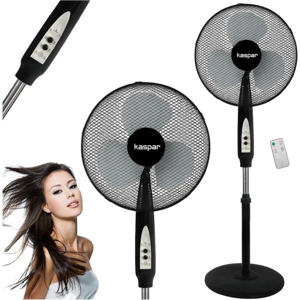 Ventilatore A Piantana, 40 W, Ventilatore, Pompa Di Circolazione, Silenzioso, Potente, Telecomando, 36 Cm-image