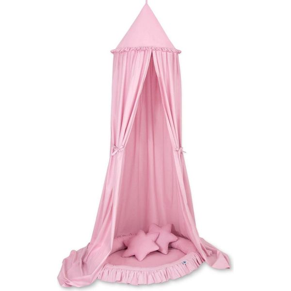 Set Di Baldacchini Per La Camera Dei Bambini - Hemelje - Cotone - Incluso Nido E 2 Cuscini - Rosa-image