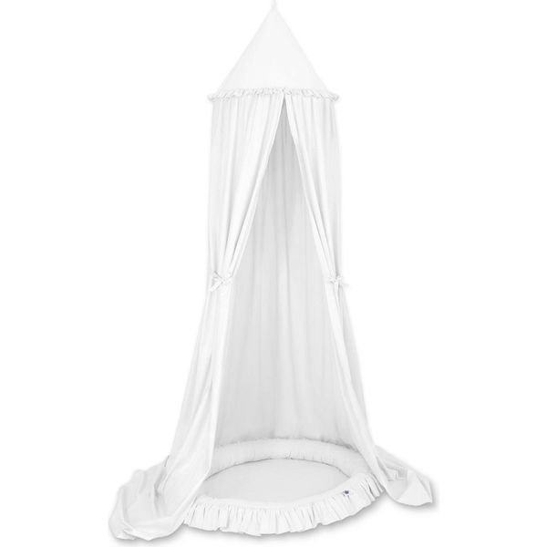 Set Con Baldacchino Sospeso E Lettiera - Heaven, Nido Per Bambini - Comfort Anallergico E Lavabile-image