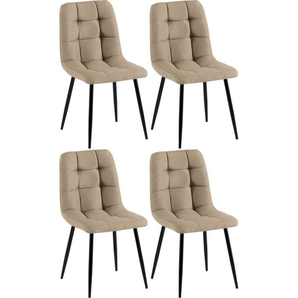 Set Di Quattro Sedie Da Pranzo - Sedie Da Cucina - Elevato Comfort Di Seduta, Design Accattivante-image