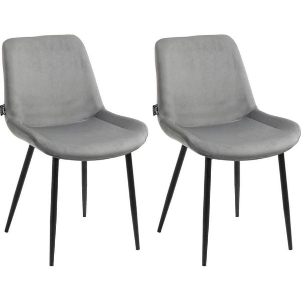Set Di 2 Sedie Da Pranzo In Velluto - Sedie Da Cucina - Comfort E Stile-image