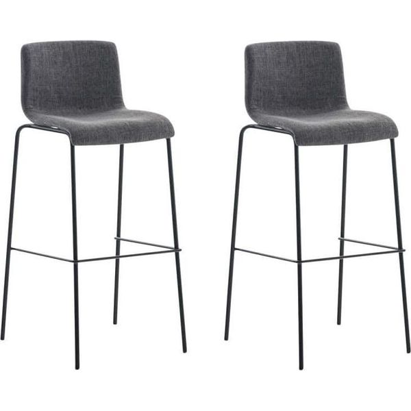 Set Di 2 Sgabelli Da Bar Moderni - Sgabelli Alti - Seduta Comoda, Design Impilabile-image