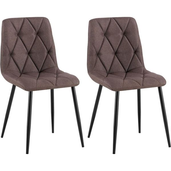 Set Di 2 Sedie Da Pranzo - Sedie Da Cucina - Elevato Comfort Di Seduta, Robusta Struttura In Acciaio-image