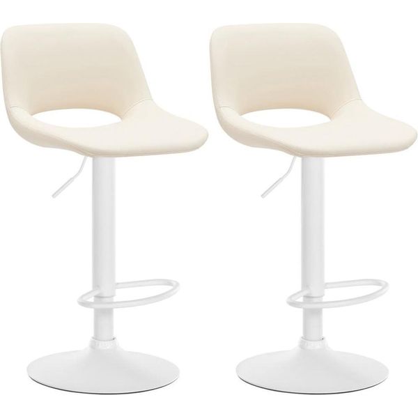Set Di 2 Sgabelli Da Bar - Sgabello Alto - Regolabile E Girevole Per Un Maggiore Comfort-image