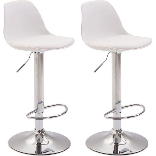 Set Di 2 Sgabelli Da Bar Moderni - Sgabello Da Bar - Regolabile In Altezza, Design Con Base A Tromba-image