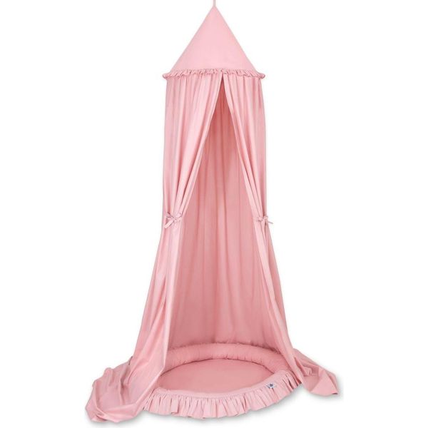 Set Con Baldacchino Sospeso E Nido Per Bambini - Set Da Cameretta - Cotone Oeko-Tex, Comfort Ipoallergenico-image