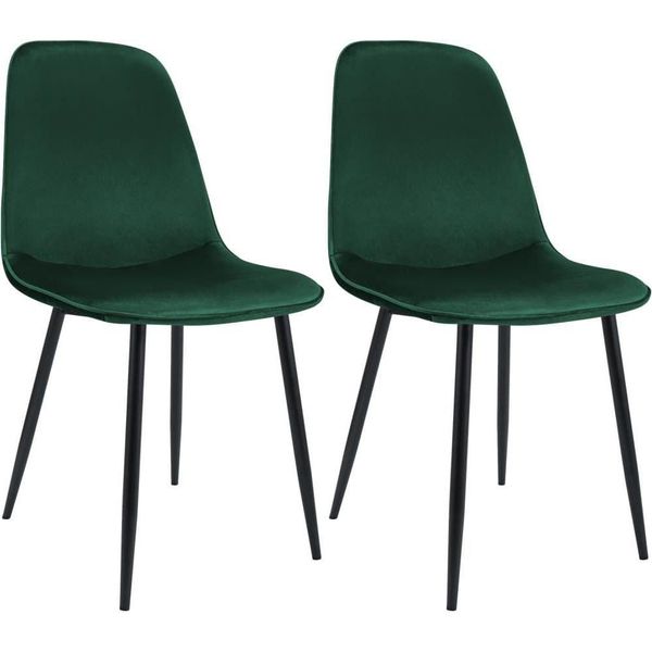 Set Di 2 Sedie Da Pranzo In Velluto - Sedie Da Cucina - Elevato Comfort Di Seduta - Robusta Struttura In Metallo-image