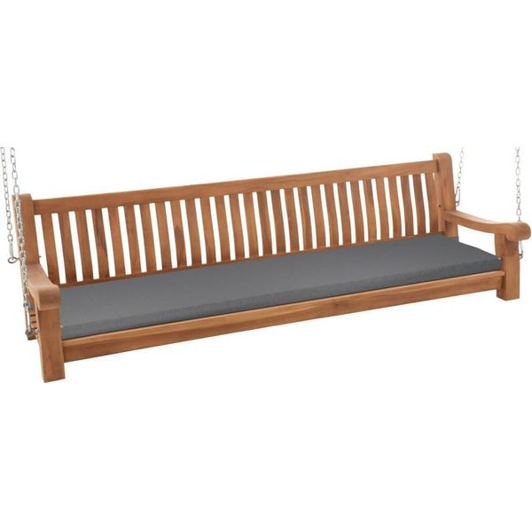 Panca Per Altalena In Teak - Altalena Da Giardino - Resistente Alle Intemperie E Confortevole-image