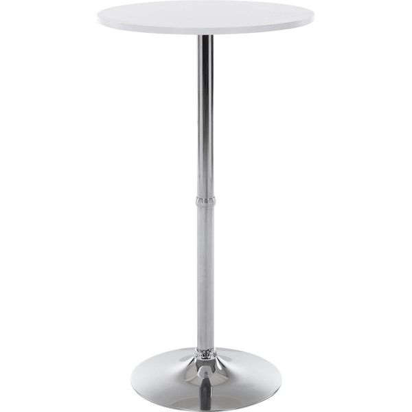 Tavolo Da Bar Rotondo 60 Cm - Tavolo Da Bar - Design Elegante E Robusto | Colore: Bianco-image